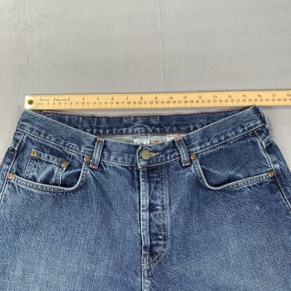 Lucky Brand Jeans Women 14/32 Blue Low Rise Bootleg Button Fly 159 Made in USA - Picture 2 of 10